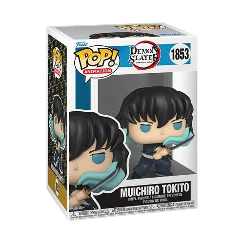 Demon Slayer Muichiro Tokito (Attack) Funko Pop Vinyl Figure #1853 W/ Protector Case