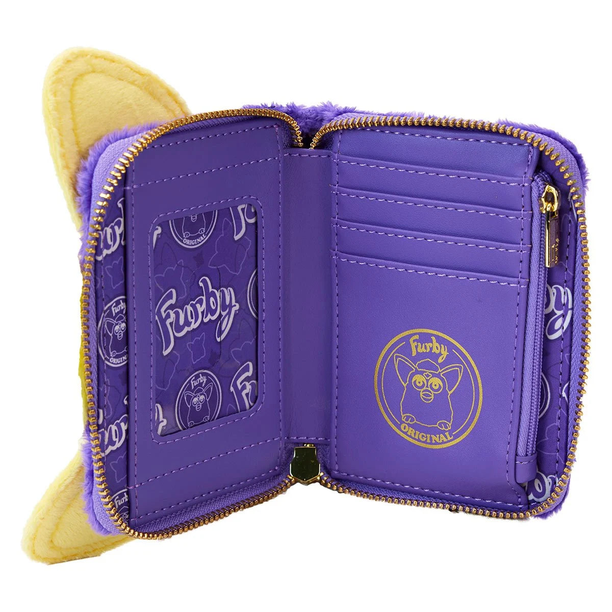 Furby Plush Fur Zip-Around Wallet