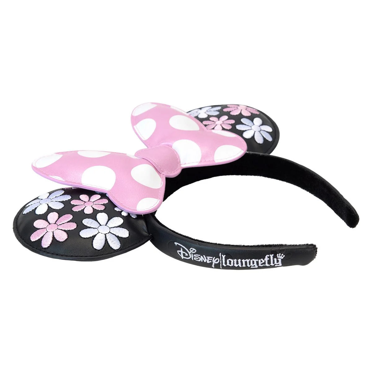 Minnie Mouse Floral Rock The Dots Ear Headband