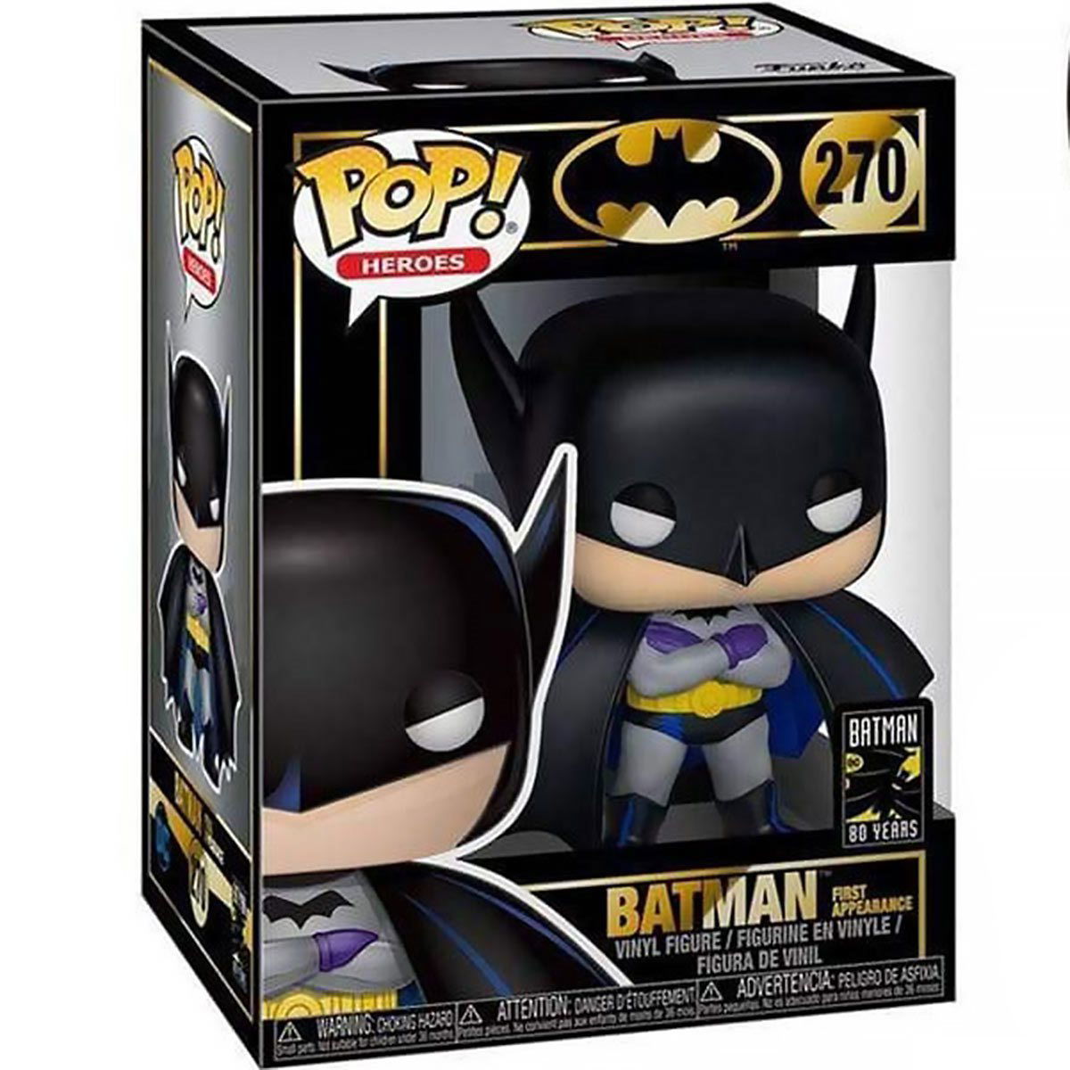 Batman 1st Appearance 1939 80th Anniversary Funko Pop! Vinyl Figure #270 W/Protector Bundle - LeCharms & Co.