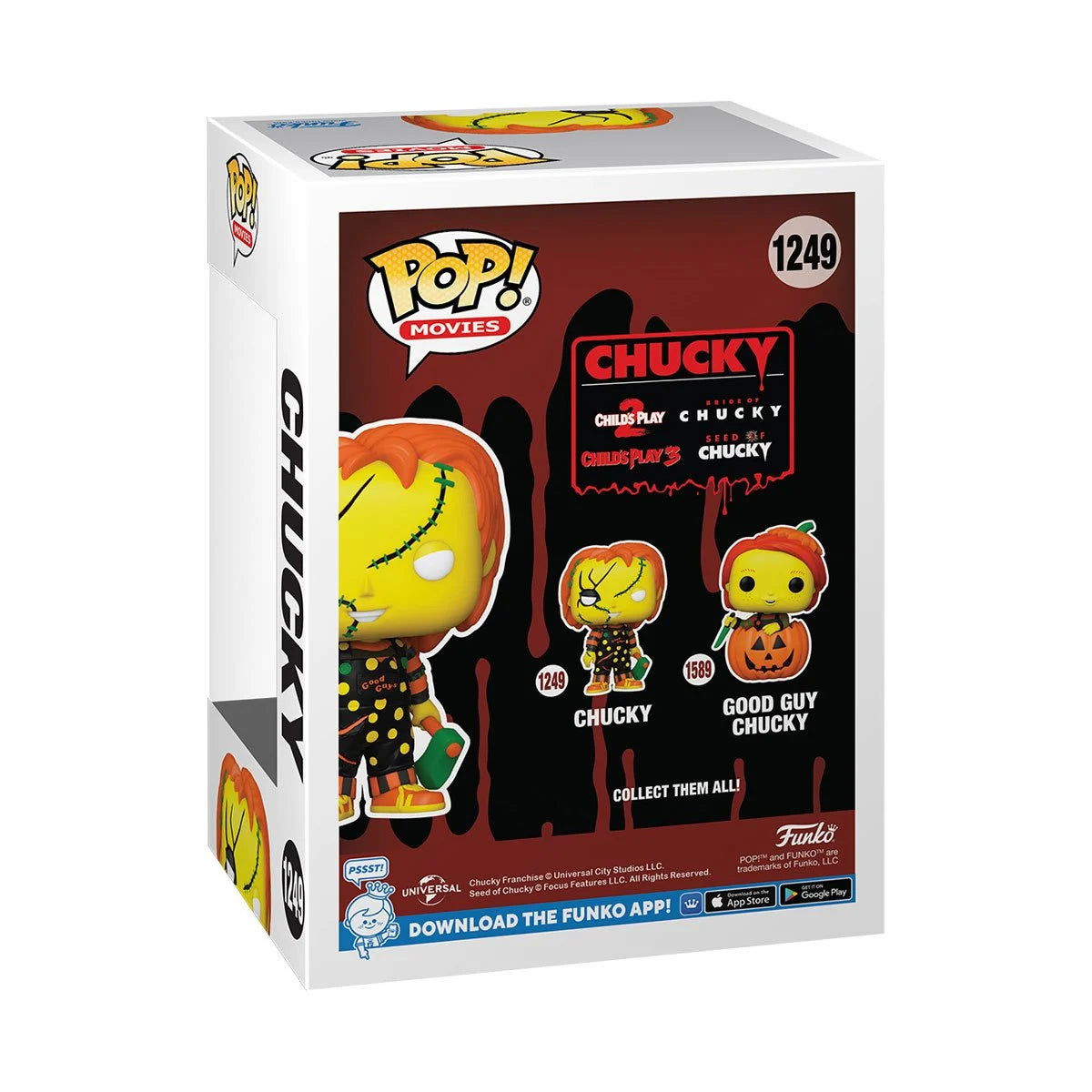Chucky Vintage Halloween Chucky with Axe Funko Pop! Vinyl Figure #1249 W/Protector Bundle - LeCharms & Co.