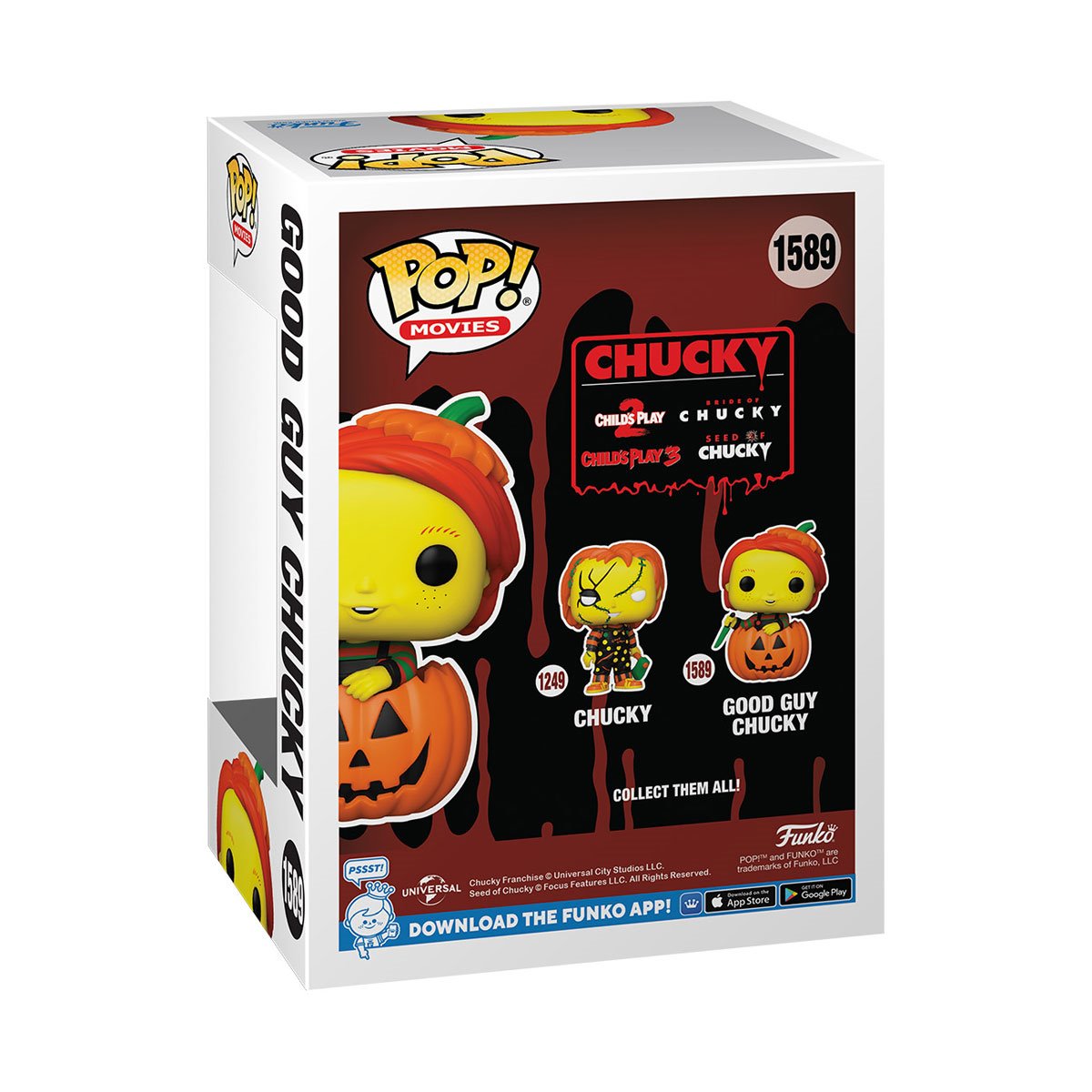 Chucky Vintage Halloween Good Guy Chucky Funko Pop! Vinyl Figure #1589 W/Protector Bundle - LeCharms & Co.