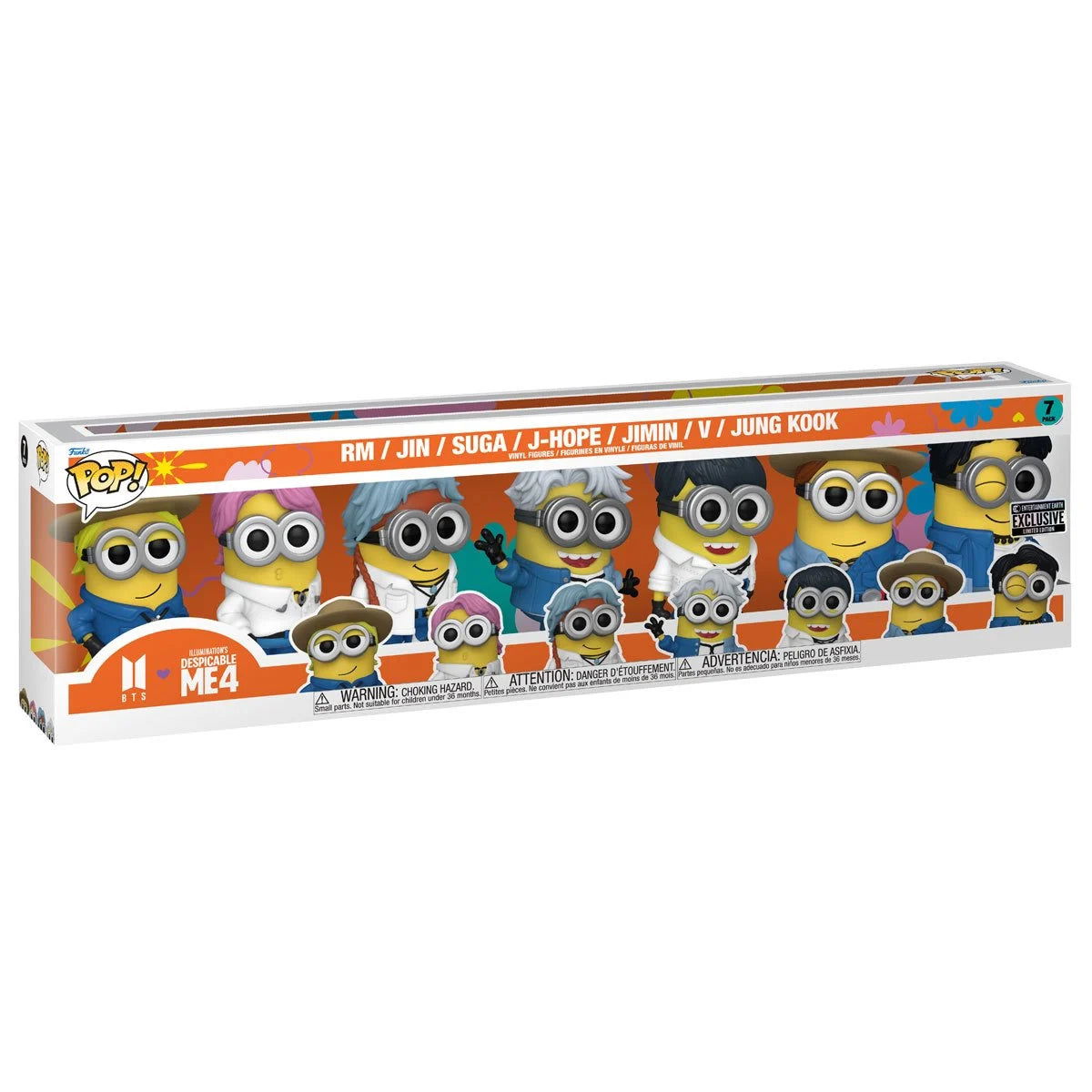 Despicable Me 4 Minions x BTS Funko Pop! Vinyl Figure 7-Pack - Entertainment Earth Exclusive - LeCharms & Co.