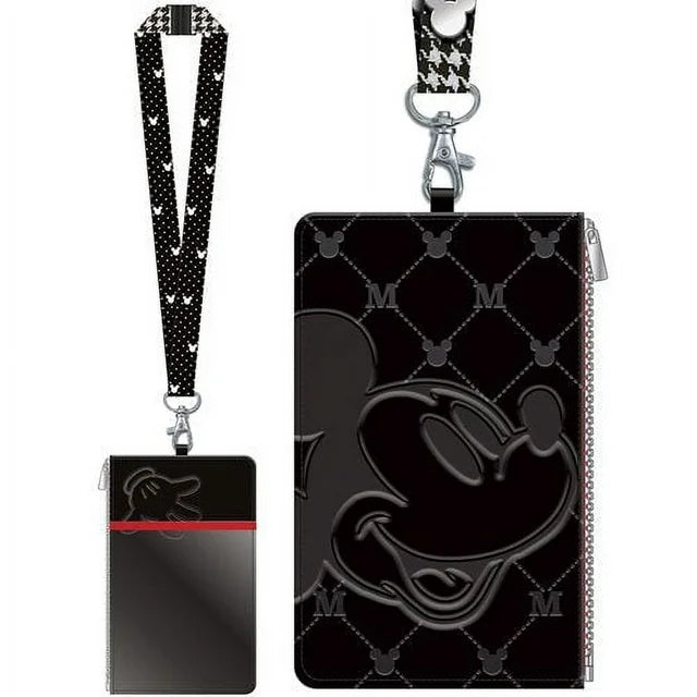 Disney Mickey Mouse-LANYARD W/PASSPORT HOLDER - LeCharms & Co.