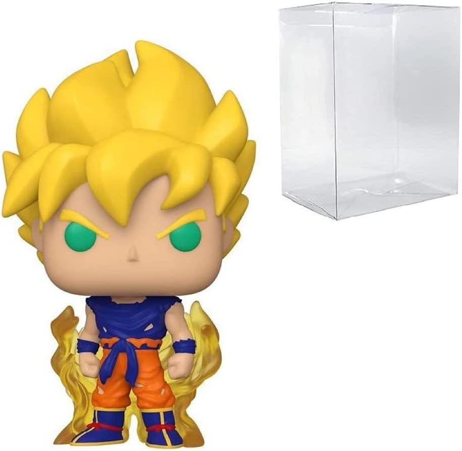 Dragon Ball Z Super Saiyan Goku (First Appearance) Funko Pop! Vinyl Figure #860 W/Protector Bundle - LeCharms & Co.