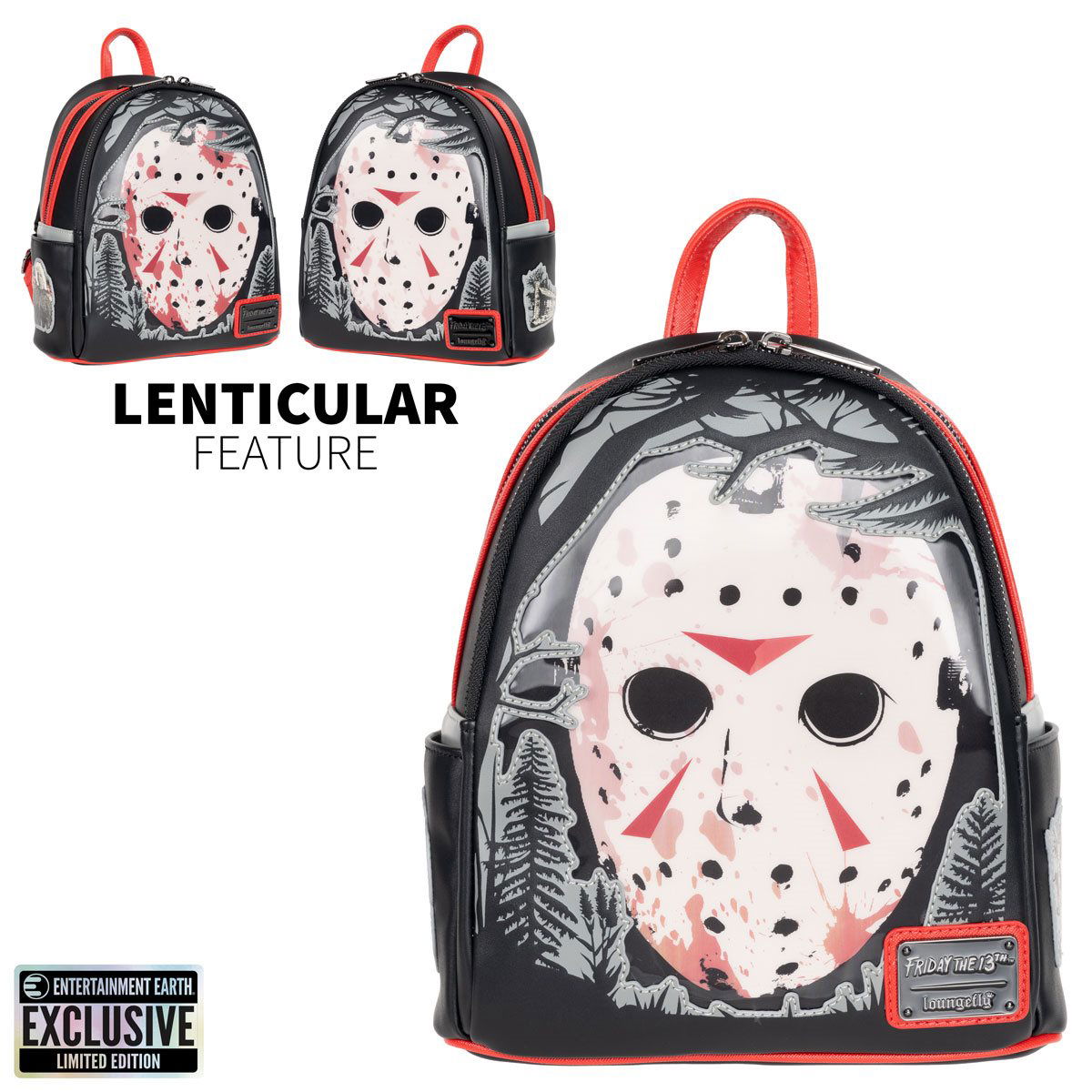Friday the 13th Jason Lenticular Mini-Backpack - Entertainment Earth Exclusive - LeCharms & Co.