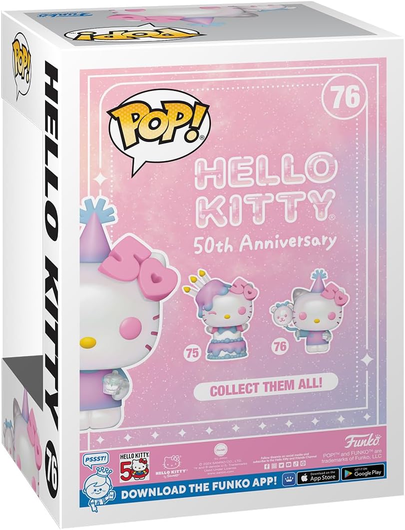 Funko Pop! Sanrio: Hello Kitty 50th Anniversary - Hello Kitty with Balloons - LeCharms & Co.