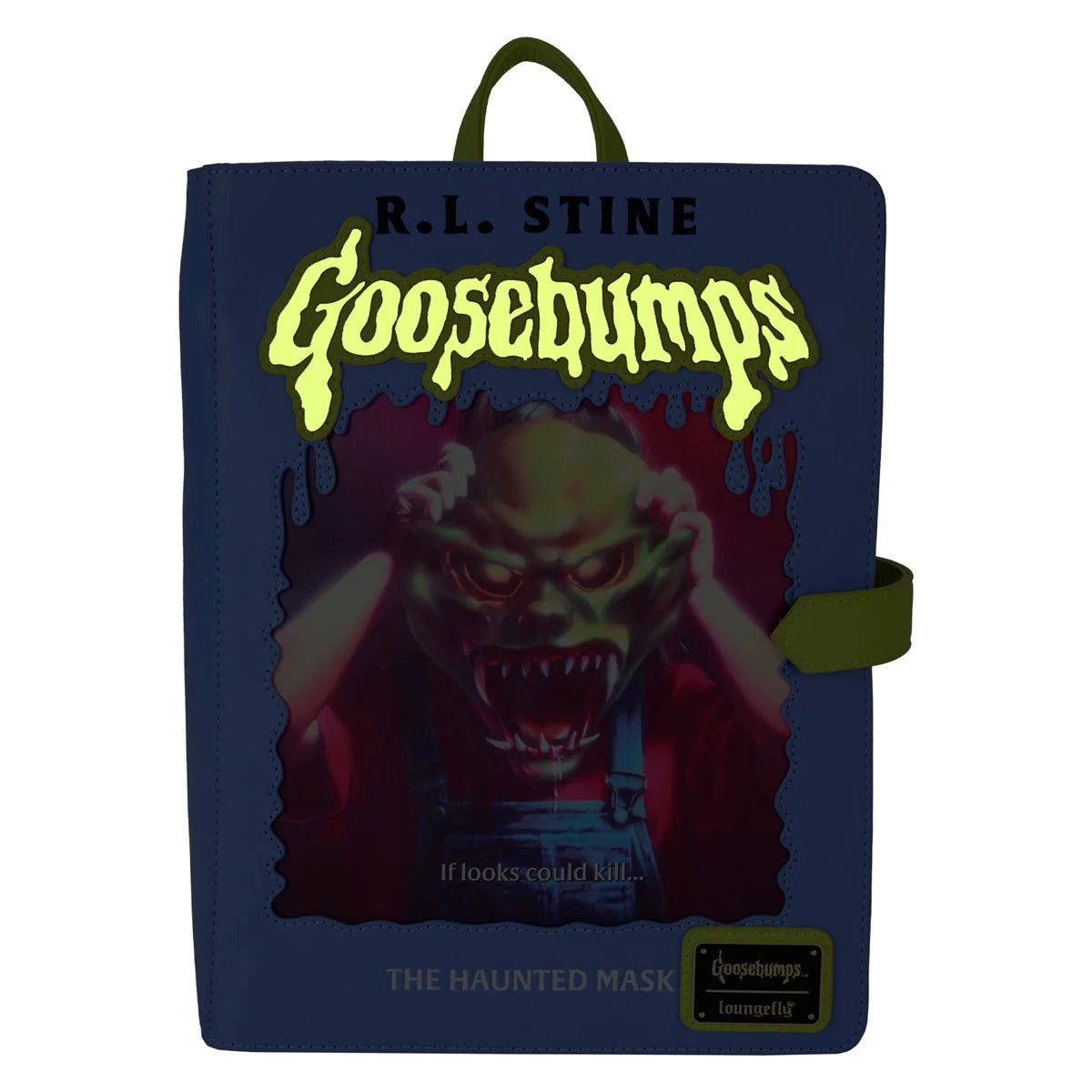 Goosebumps The Haunted Mask Book Mini-Backpack-Glow in the Dark - LeCharms & Co.