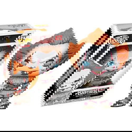 Stephen King's It Pennywise Clown Funko Pop! Vinyl Figure #472 W/Protector Bundle - LeCharms & Co.