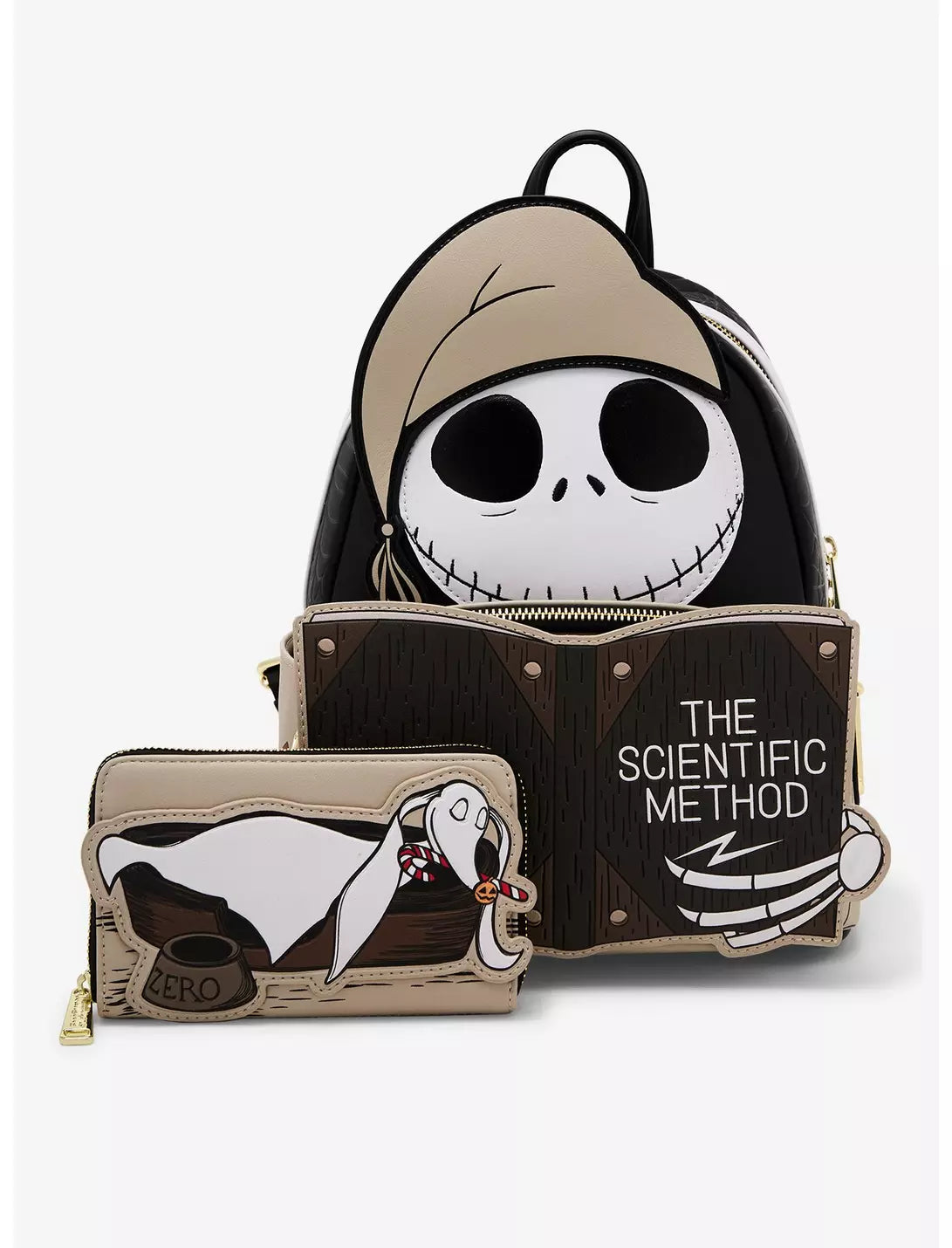 The Nightmare Before Christmas Scientific Method Book Zip-Around Wallet - LeCharms & Co.