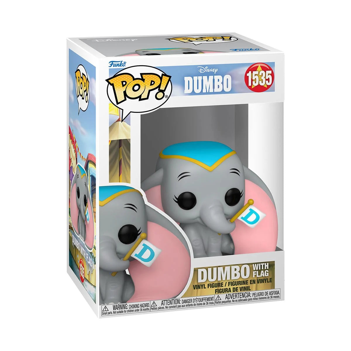 Dumbo with Flag Funko Pop! Vinyl Figure #1535 W/Protector