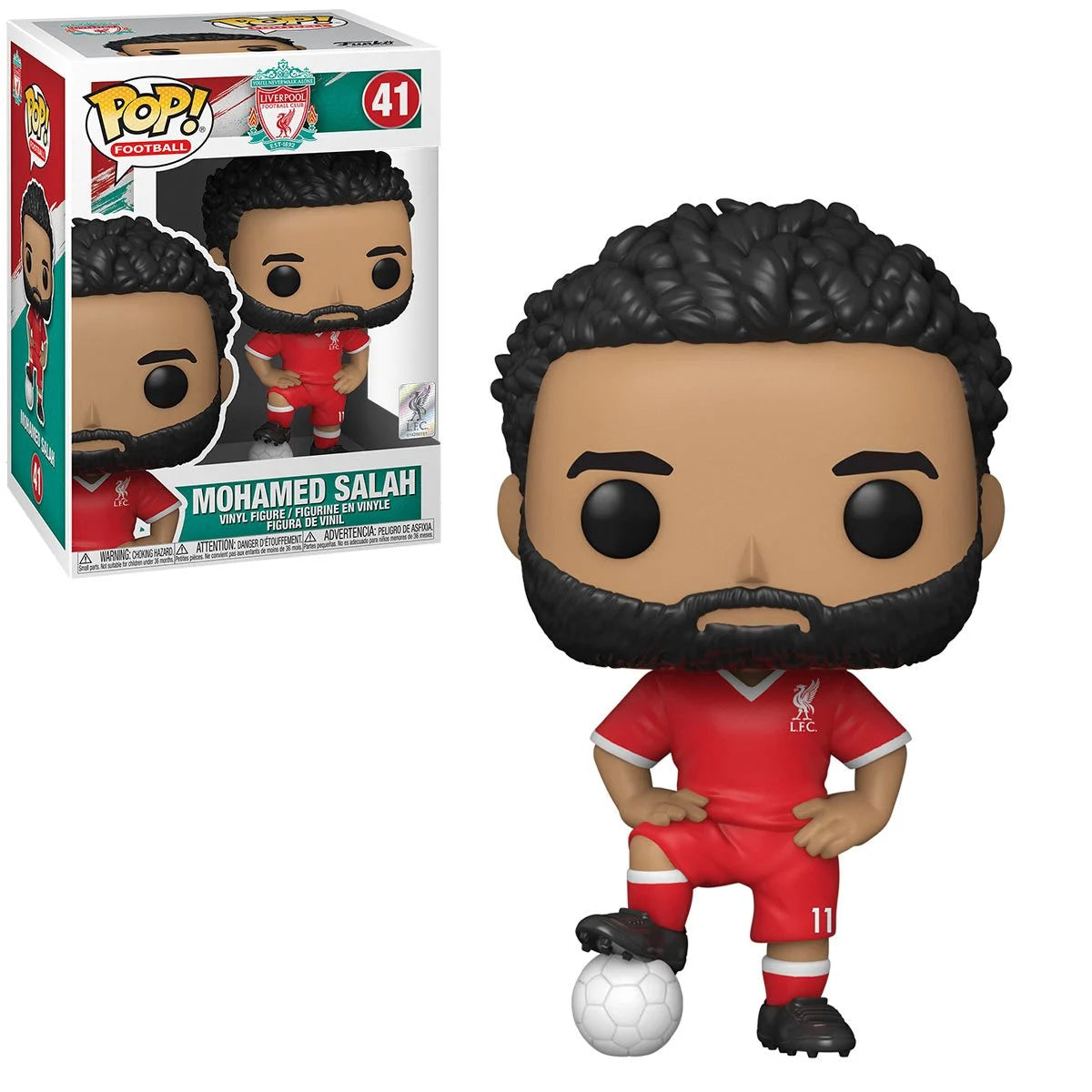 Football Liverpool Mohamed Salah Funko Pop! Vinyl Figure #41 W/Protector