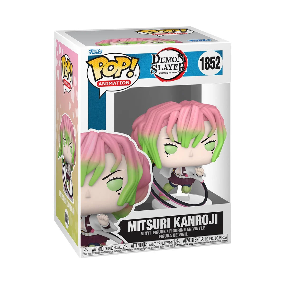 Demon Slayer Mitsuri Kanroji (Attack) Funko Pop Vinyl Figure #1852 W/Protector Case