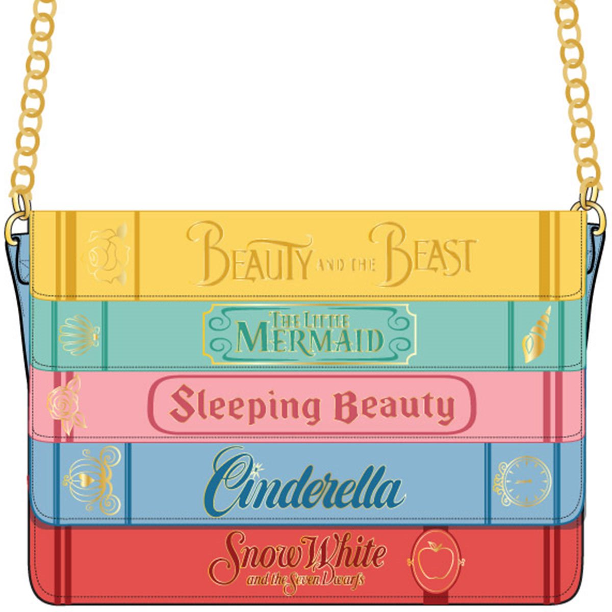 Disney Princess Classic Books Crossbody Purse