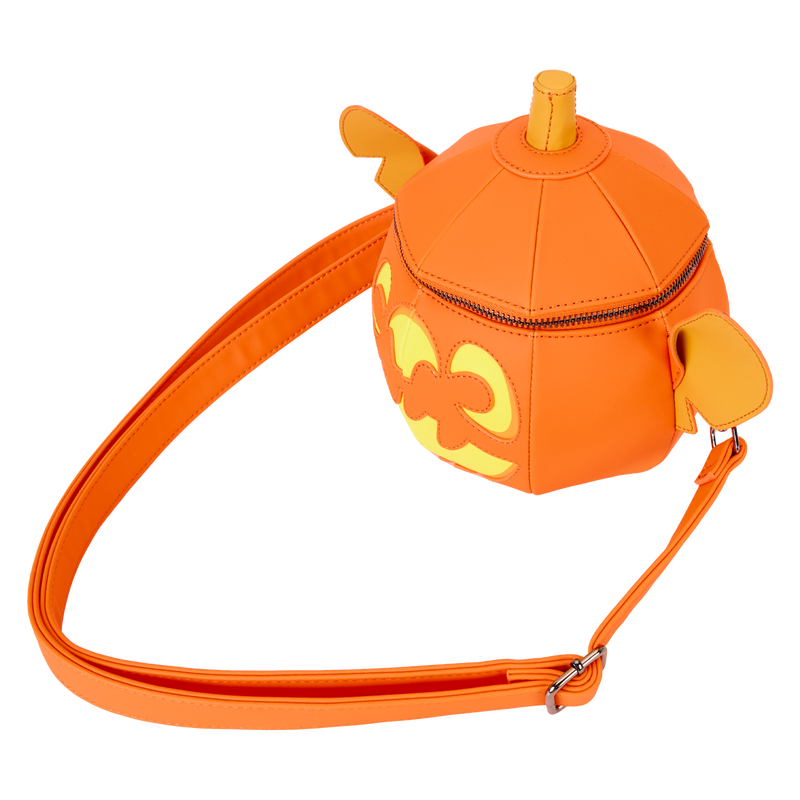 Loungefly Disney
Stitch Pumpkin Head Figural Glow Crossbody Bag