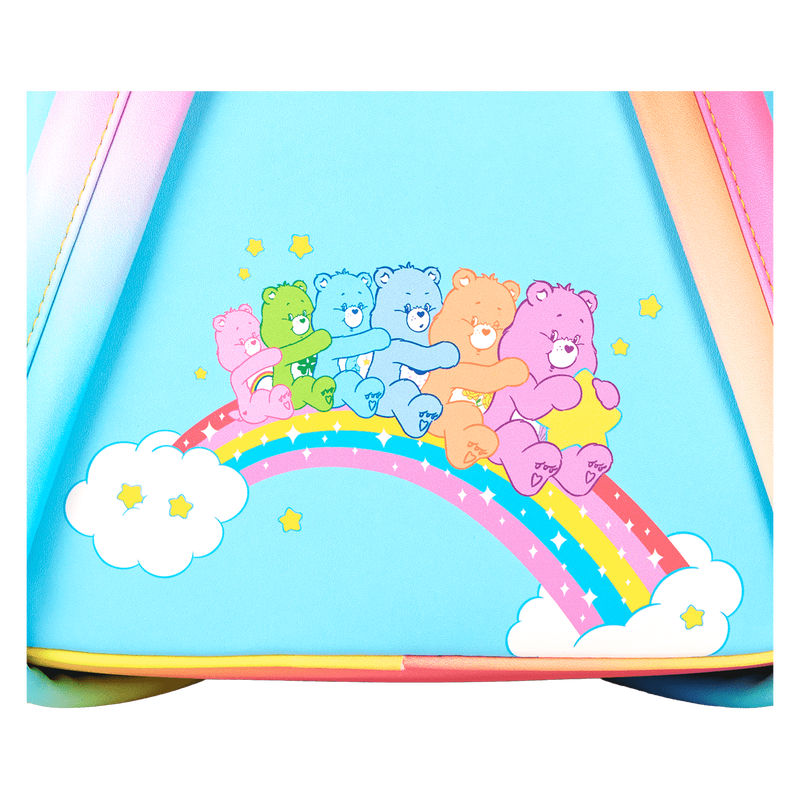Loungefly Care Bears Cheer Bear & Share Bear Rainbow Umbrella Mini Backpack