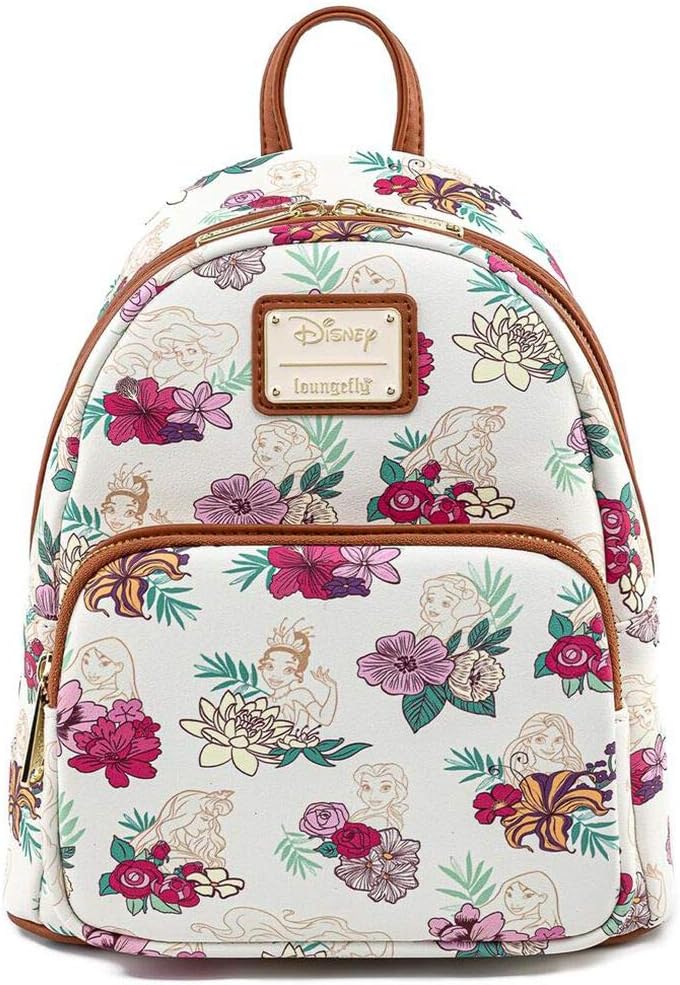 Loungefly Disney Princesses Floral Print Mini Backpack