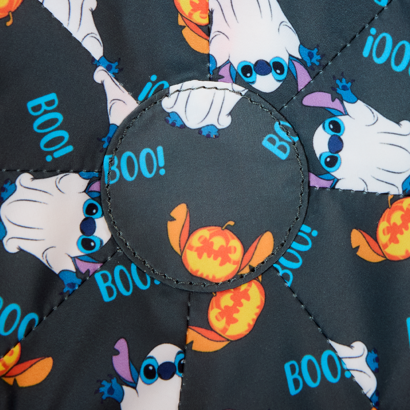 Loungefly Disney
Stitch Pumpkin Head Figural Glow Crossbody Bag