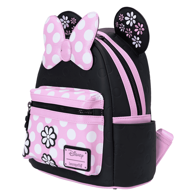 Loungefly Disney
Minnie Mouse Floral Rock The Dots Mini Backpack