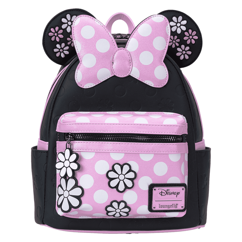 Loungefly Disney
Minnie Mouse Floral Rock The Dots Mini Backpack