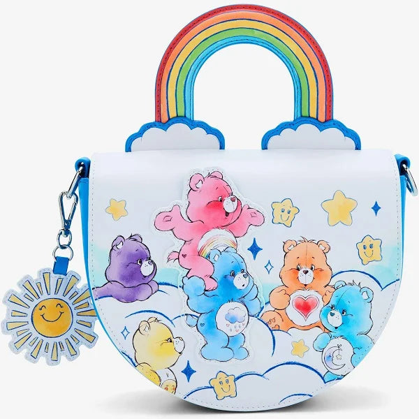 Loungefly Care Bears Rainbow Cloud Crossbody Bag