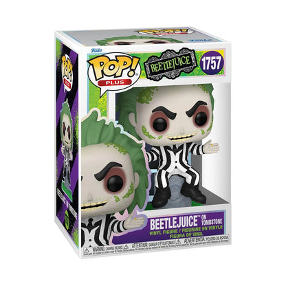 Beetlejuice on Tombstone Funko Pop! Plus Vinyl Figure #1757 W/ Protector