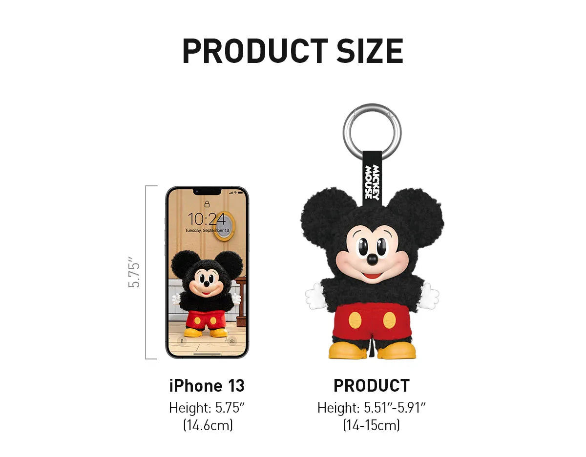POPMART Mickey Family Cute Together KeyChain Series Blind Box