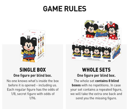 POPMART Mickey Family Cute Together KeyChain Series Blind Box
