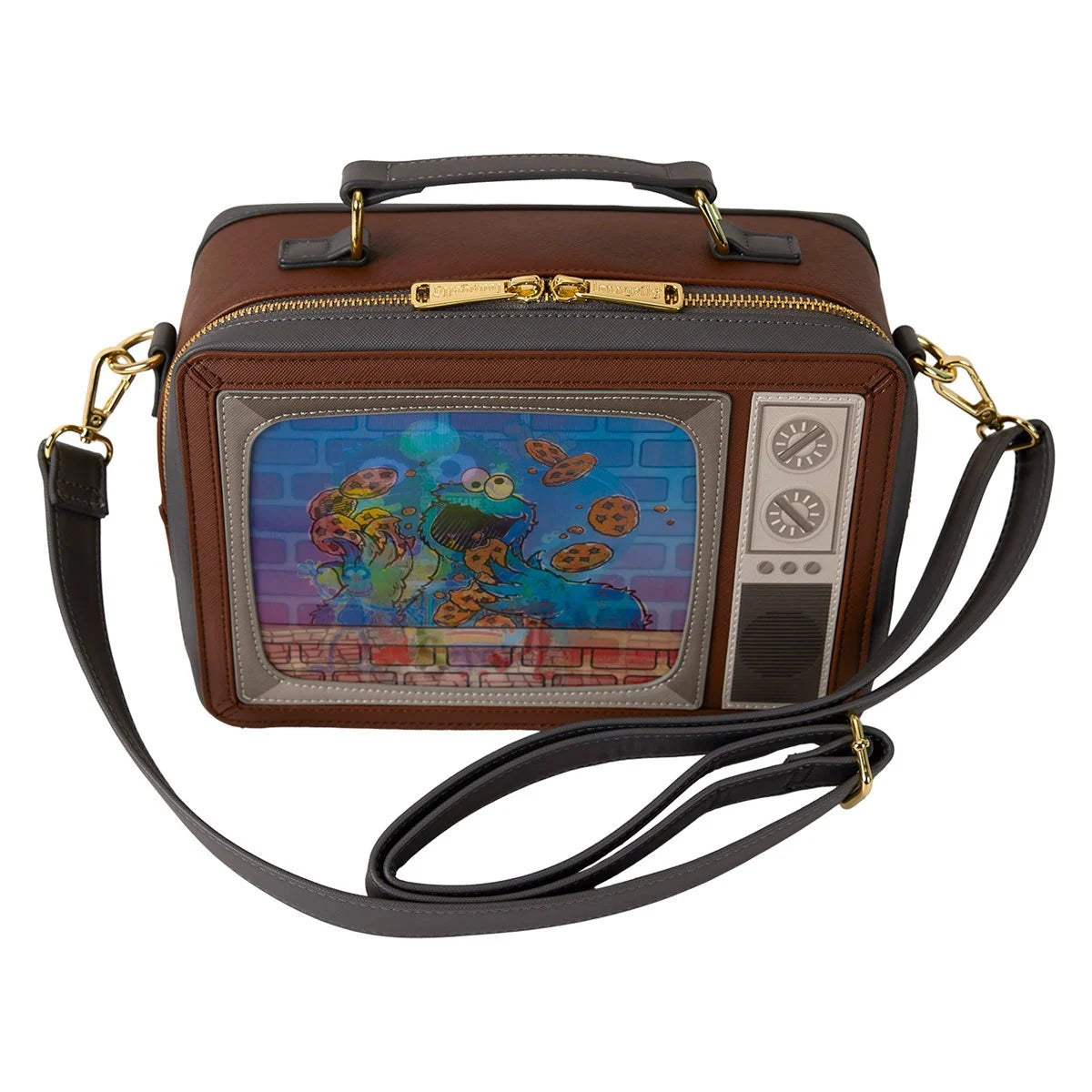 Sesame Street Lenticular Retro TV Crossbody Purse