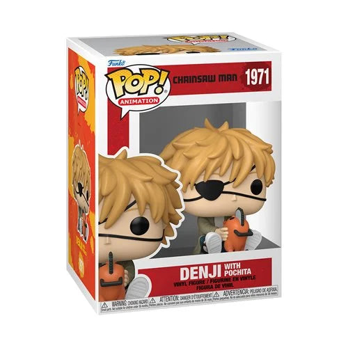 Funko Pop! Chainsaw Man Denji with Pochita Vinyl Figure #1971