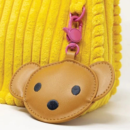 Miffy Corduroy Baguette Crossbody Bag with Bag Charm