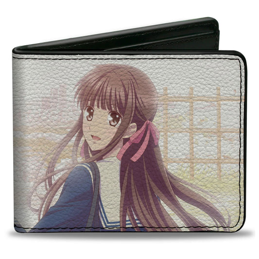 Bi-Fold Wallet - Fruits Basket Tohru Honda School Uniform Exiting Scene - LeCharms & Co.