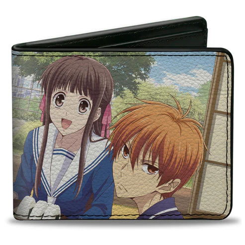 Bi-Fold Wallet - Fruits Basket Yuki Tohru Kyo Animage Magazine Group Pose Scene - LeCharms & Co.