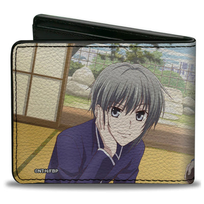 Bi-Fold Wallet - Fruits Basket Yuki Tohru Kyo Animage Magazine Group Pose Scene - LeCharms & Co.