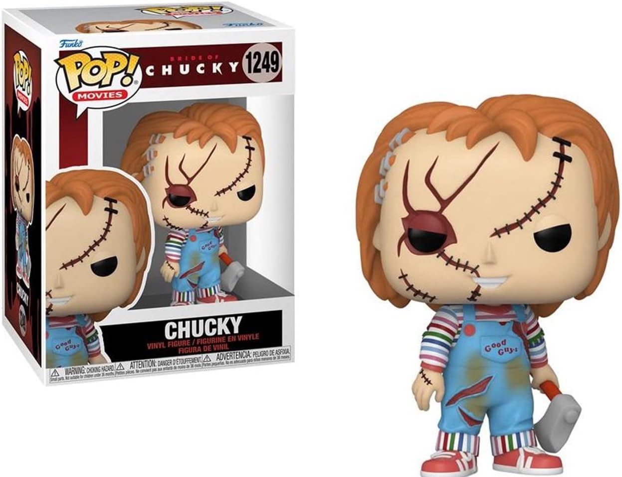 Bride of Chucky Chucky Funko Pop! Vinyl Figure #1249 W/Protector Bundle - LeCharms & Co.
