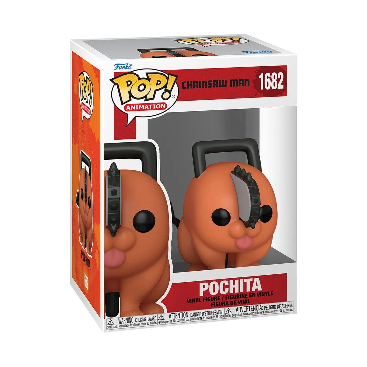 Chainsaw Man Pochita Funko Pop! Vinyl Figure #1682 W/Protector - LeCharms & Co.