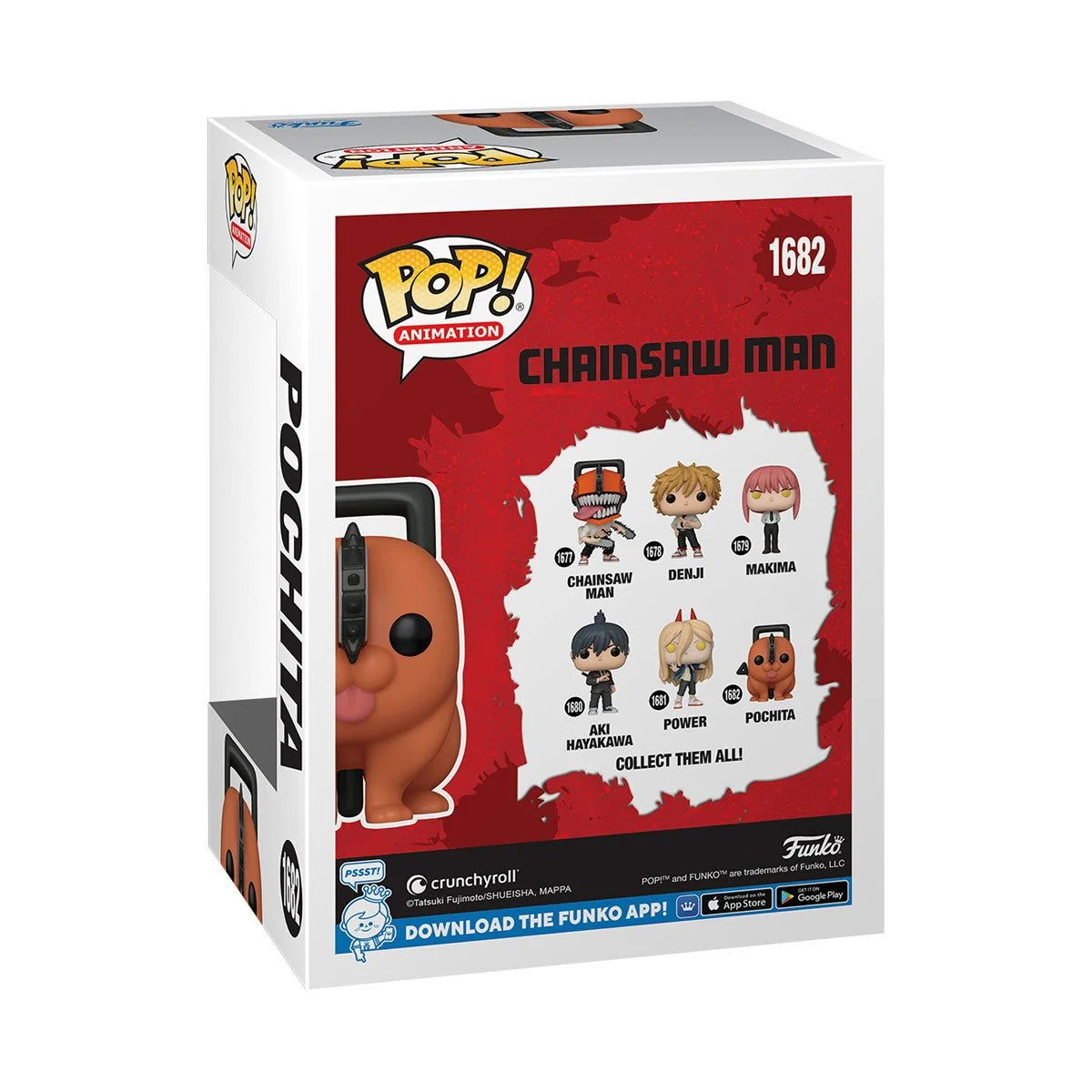 Chainsaw Man Pochita Funko Pop! Vinyl Figure #1682 W/Protector - LeCharms & Co.