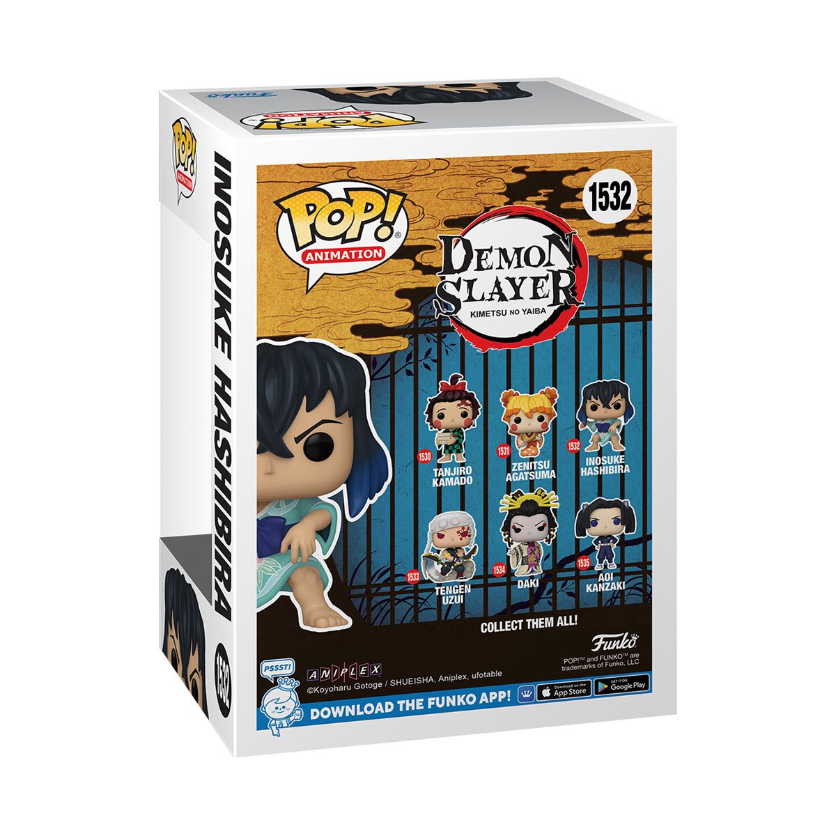 Demon Slayer Inosuke Hashibira (Kimono) Funko Pop! Vinyl Figure #1532 - LeCharms & Co.