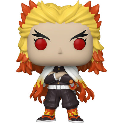 Demon Slayer: Kimetsu no Yaiba Kyojuro Rengoku Funko Pop! Vinyl Figure #1308 W/Protector - LeCharms & Co.