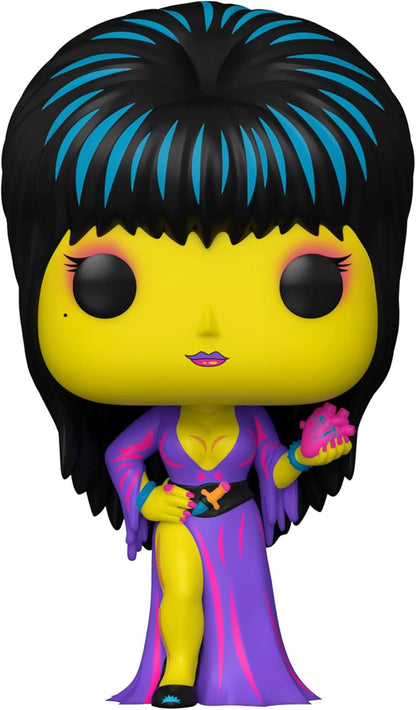 Elvira Funko Pop! Black Light - Entertainment Earth Exclusive w/ Pop Protector - LeCharms & Co.