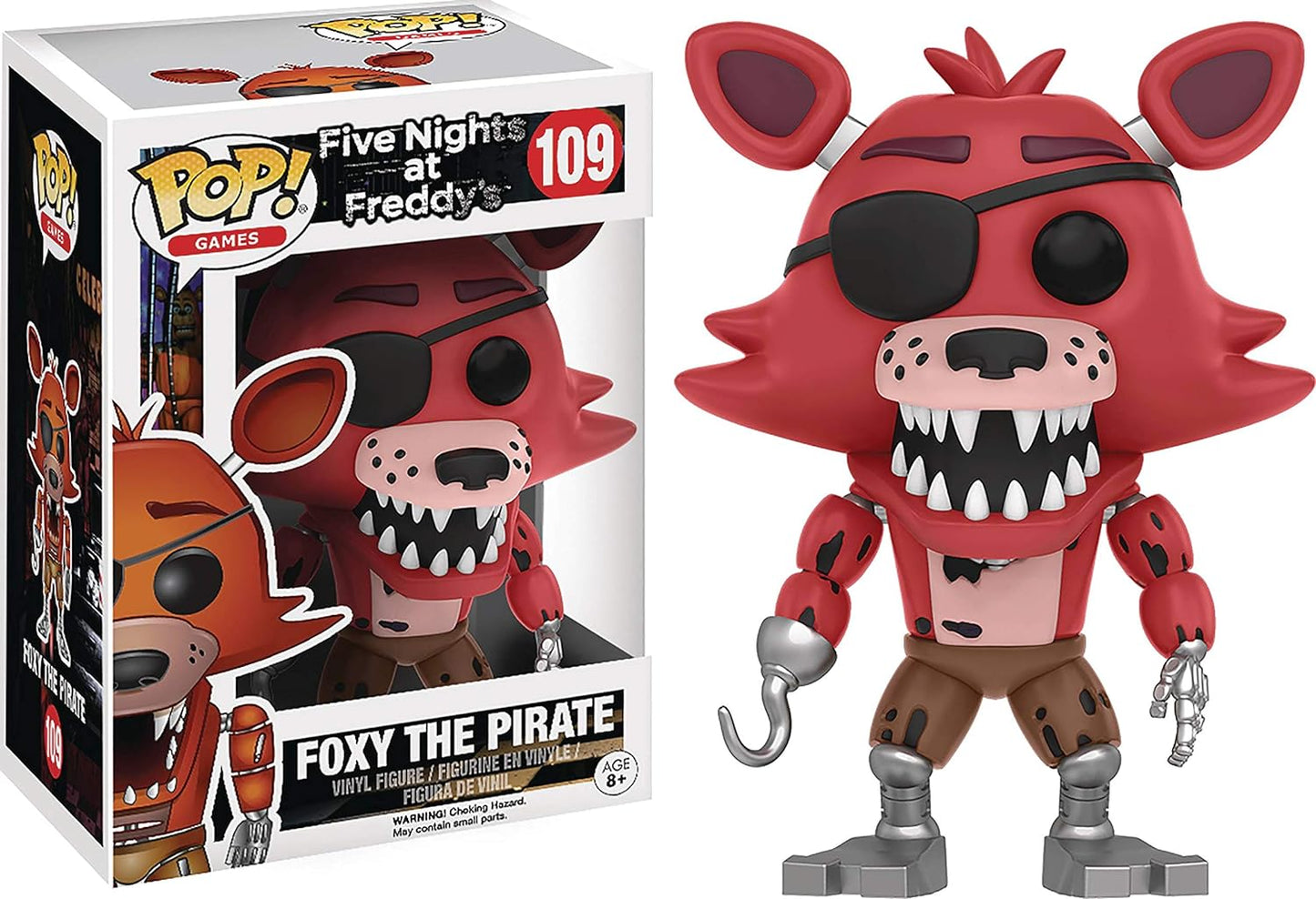 Five Nights at Freddy's Foxy The Pirate Funko Pop! Vinyl Figure #109 W/Protector Bundle - LeCharms & Co.
