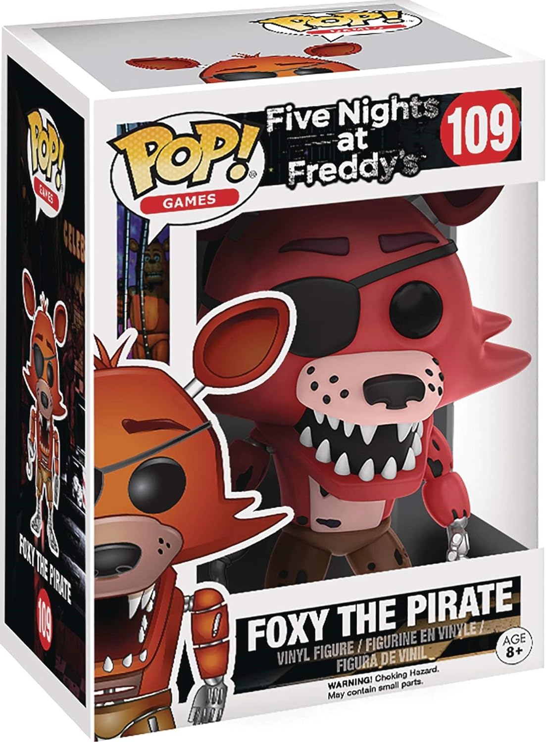 Five Nights at Freddy's Foxy The Pirate Funko Pop! Vinyl Figure #109 W/Protector Bundle - LeCharms & Co.