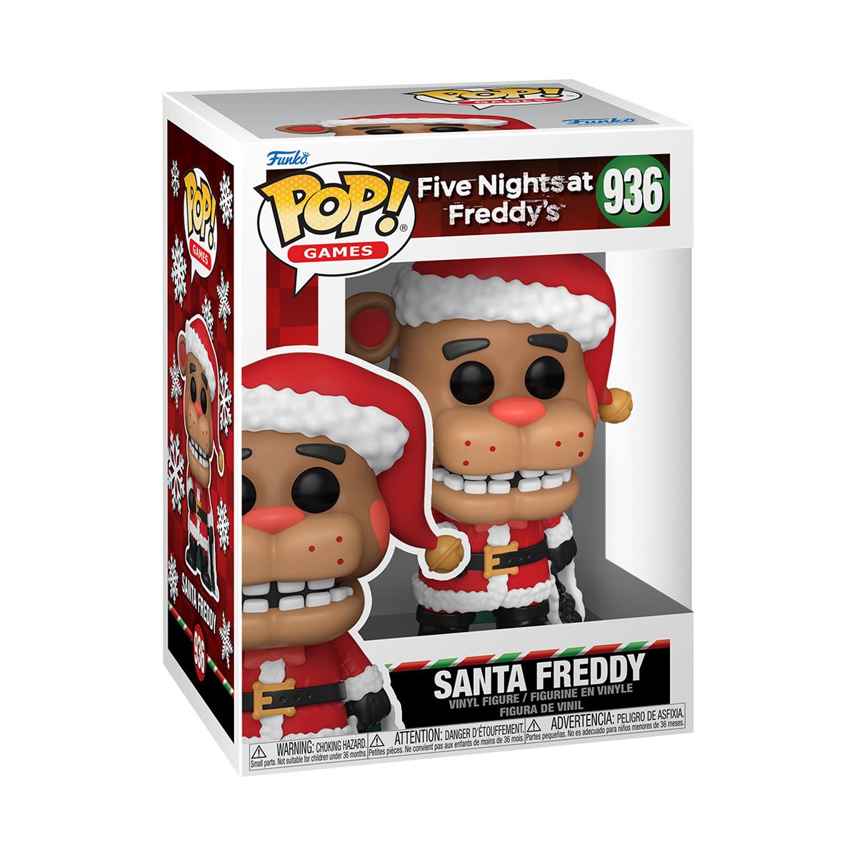 Five Nights at Freddy's Holiday Santa Freddy Funko Pop! Vinyl Figure #936 W/Protector Bundle - LeCharms & Co.