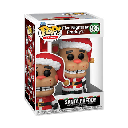 Five Nights at Freddy's Holiday Santa Freddy Funko Pop! Vinyl Figure #936 W/Protector Bundle - LeCharms & Co.