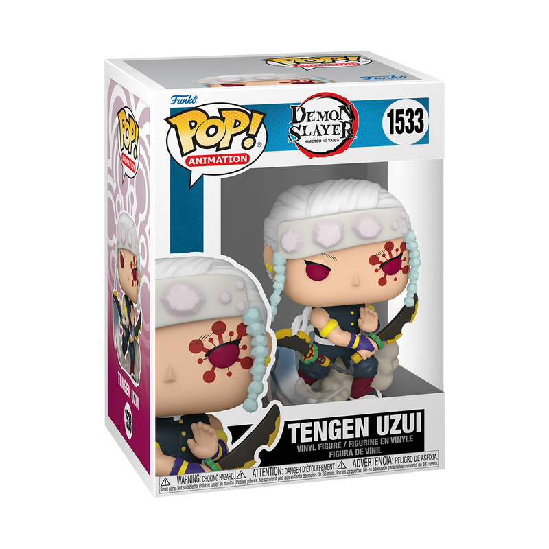 Funko Pop! Animation: Demon Slayer - Tengen Uzui w/ Pop Protector - LeCharms & Co.
