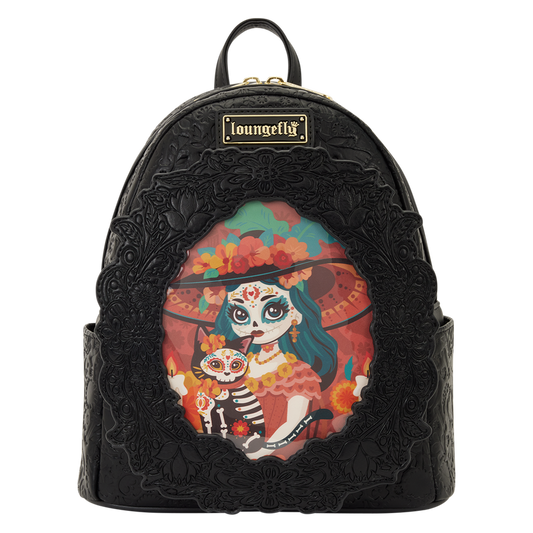 Loungefly Día de los Muertos La Catrina Photo Insert Mini Backpack