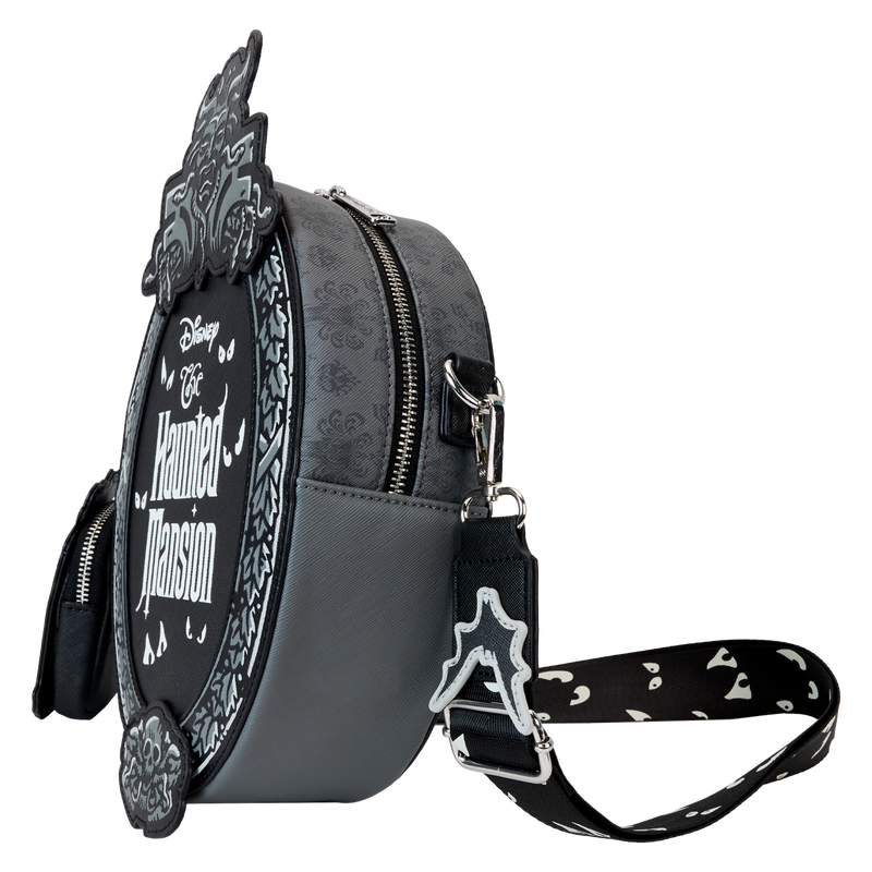 Loungefly- Disney
The Haunted Mansion Plaque Glow Crossbody Bag With Coin Bag - LeCharms & Co.