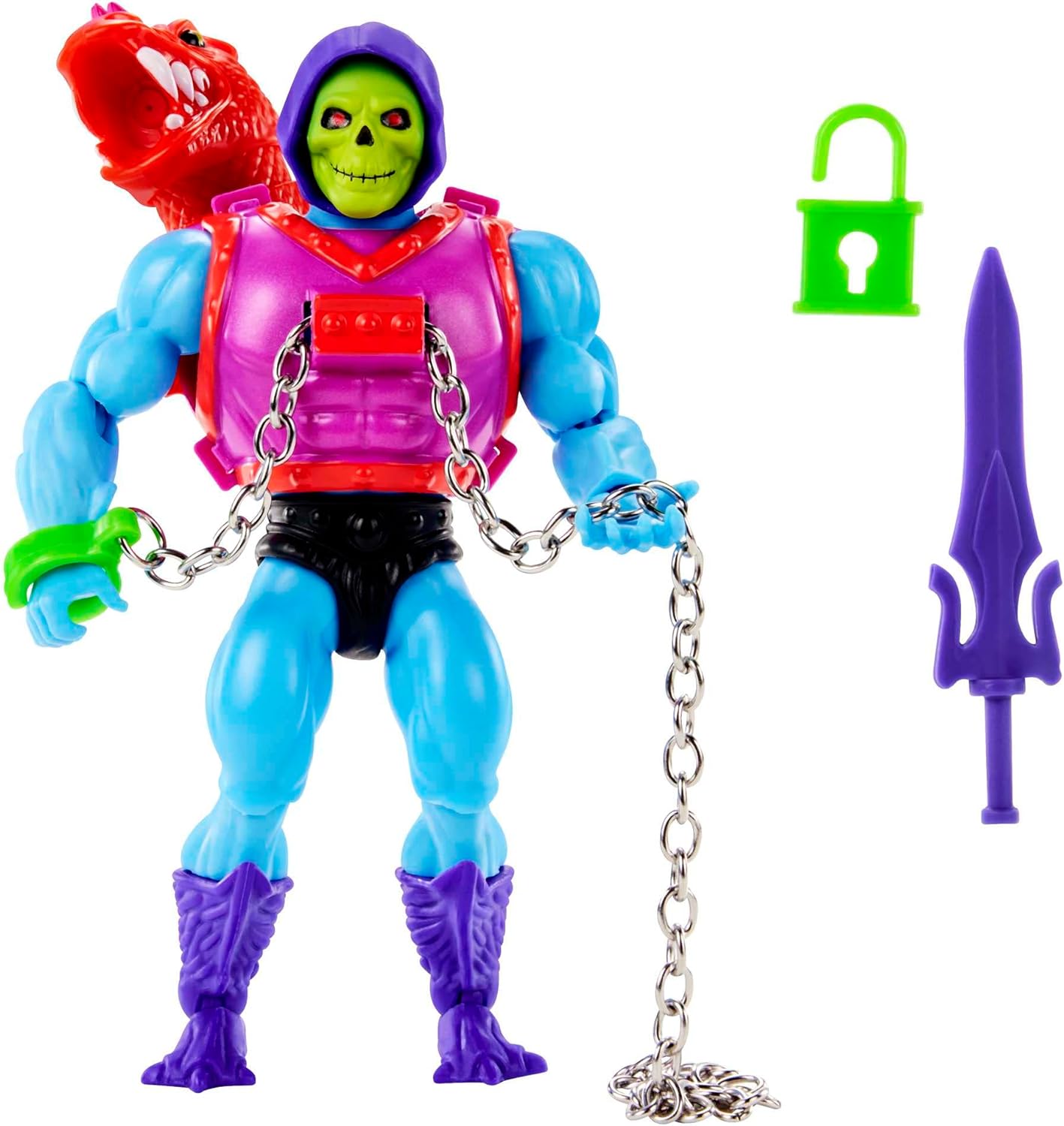 Masters of the Universe Origins Action Figure with Accessories, Deluxe Dragon Blast Skeletor 5.5 Inch, Motu Collectible - LeCharms & Co.