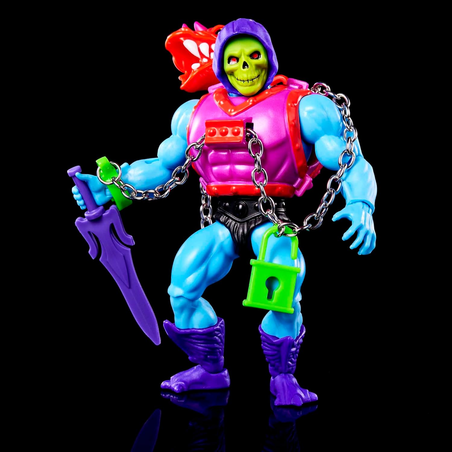Masters of the Universe Origins Action Figure with Accessories, Deluxe Dragon Blast Skeletor 5.5 Inch, Motu Collectible - LeCharms & Co.