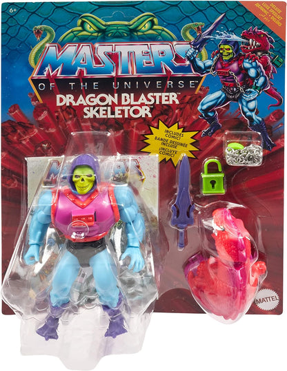 Masters of the Universe Origins Action Figure with Accessories, Deluxe Dragon Blast Skeletor 5.5 Inch, Motu Collectible - LeCharms & Co.
